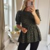 leopard top khaki