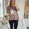 Lilac pink star sweat