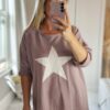 Lilac pink star sweat