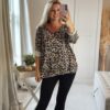 leopard knit top