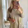 Gold foil print top